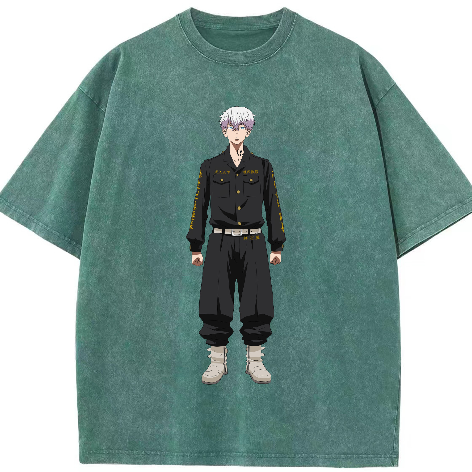（画像用） 東京リベンジャーズ Tokyo Revengers 綿100% ヴィンテージ風 半袖Tシャツ（フロントプリント）